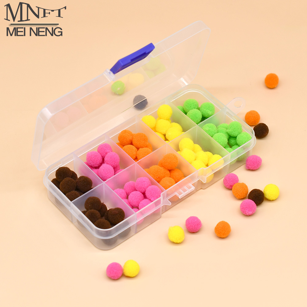 Fishing Hook Assortment - MNFT Gemischte Farben, 100 Stück/Box, Glo-Bug