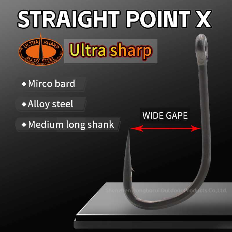 Fishing Hook Assortment - 10 Stück Karpfenangelhaken mit Gerader Spitze,