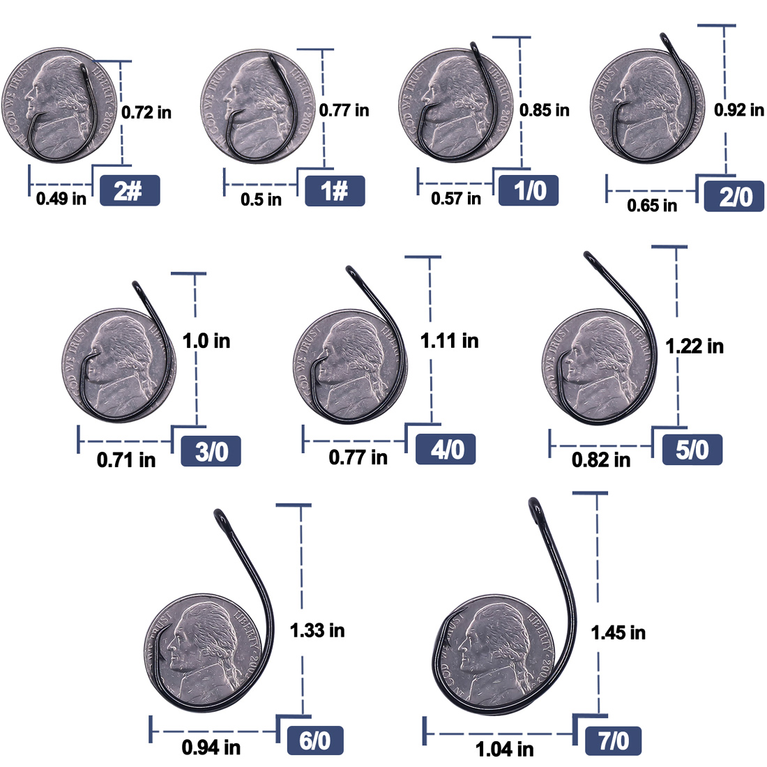 9KM 25-50 Stück Inline Wide Ga – Fishing Hook Offset Bewertung und Preis