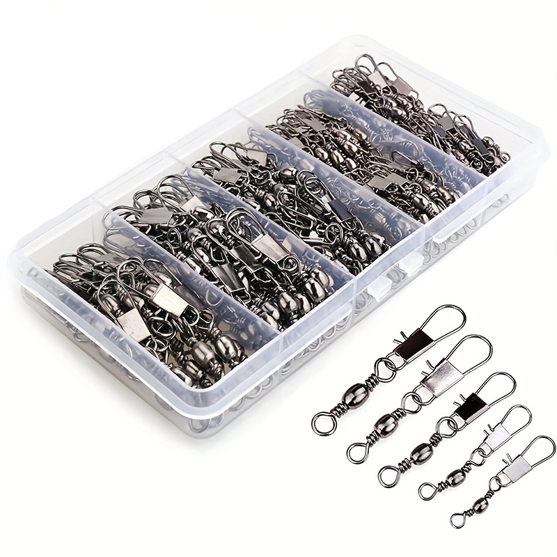 50/200 Stück Barrel-Snap-Wirbe – Fishing Hook Offset Bewertung und Preis
